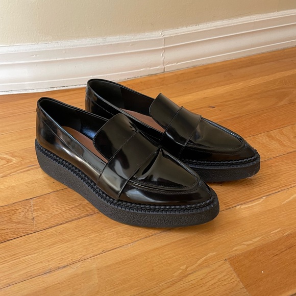 Via Spiga black chunky pointed toe loafers - Picture 9 of 9